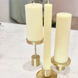 Topsy Turvy Brass Candle Holder