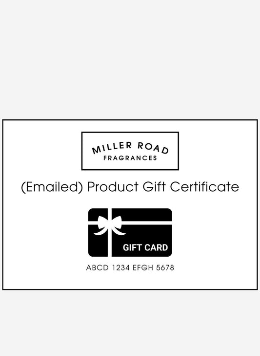 (Emailed) Miller Road Product Gift Certificate