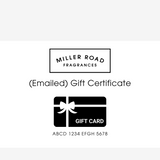 (Emailed) Miller Road Gift Certificate