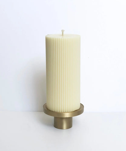 Topsy Turvy Brass Candle Holder